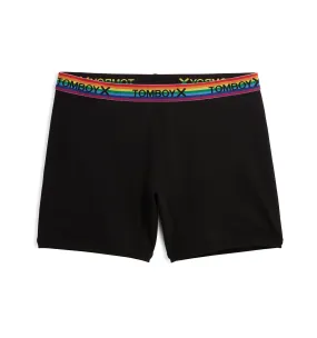 6" No Fly Boxer Briefs LC - Black Rainbow