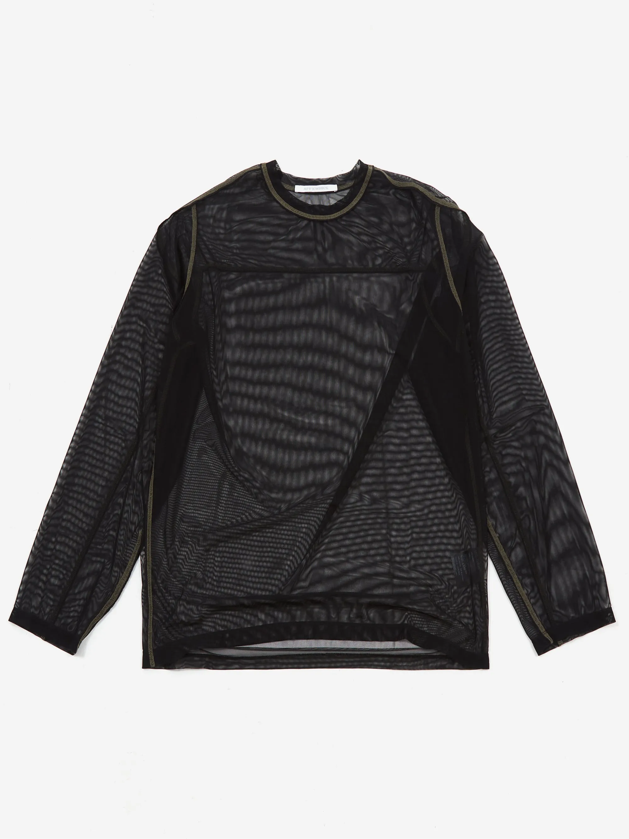 AFFXWRKS Boxed Pullover Mesh Top - Black