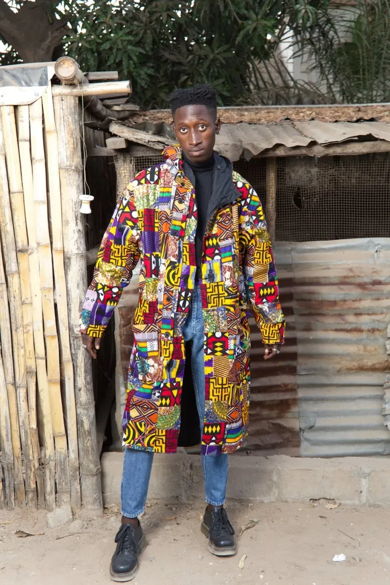 African Summer Parka In Patchwork