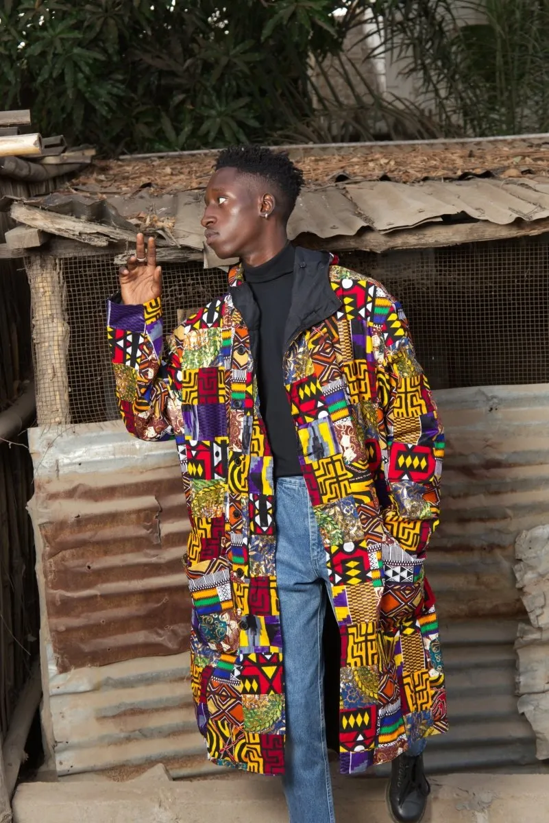 African Summer Parka In Patchwork