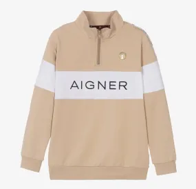 Aigner Pullover Logo Light Brown