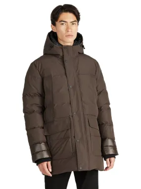 Alcott Men's Quilted Mixed-Media Parka