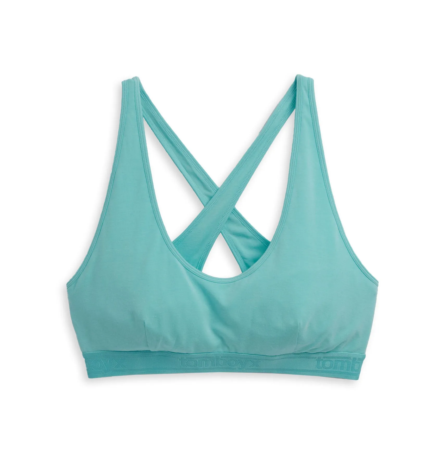 All Day Bralette LC - Tencel Modal Aruba Blue