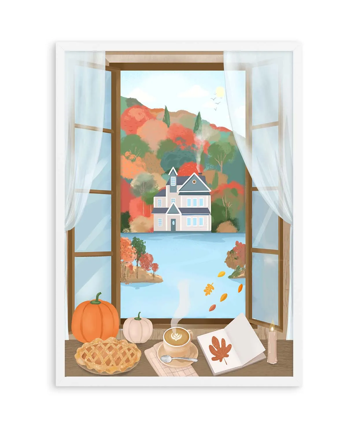 Autumn Cottage by Petra Lizde | Art Print