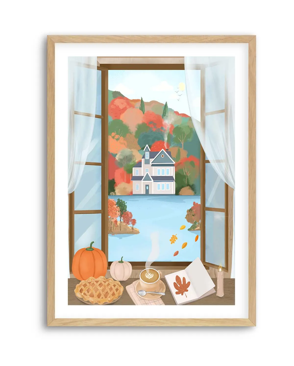 Autumn Cottage by Petra Lizde | Art Print