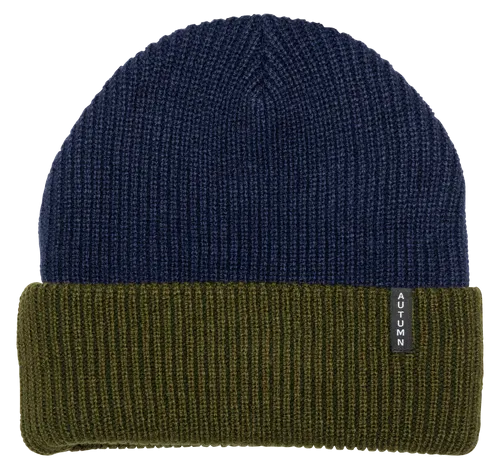 Autumn Headwear Select Blocked Beanie - Navy