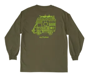 AUTUMN Home Long Sleeve T-Shirt Army Green