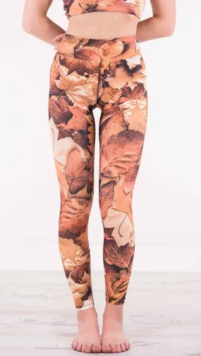 Autumn Leaves - Full Length Triathlon Leggings - CUSTOM ORDER