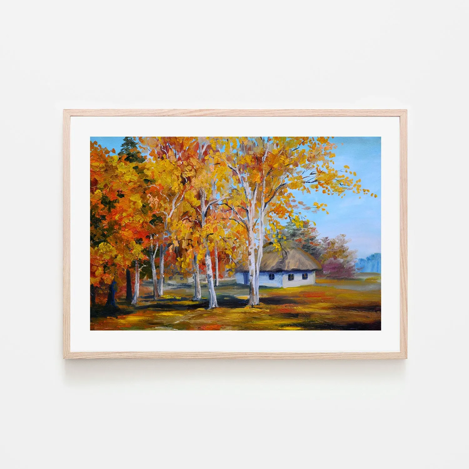 Autumn Leaves, Style A, Hand-Painted Canvas