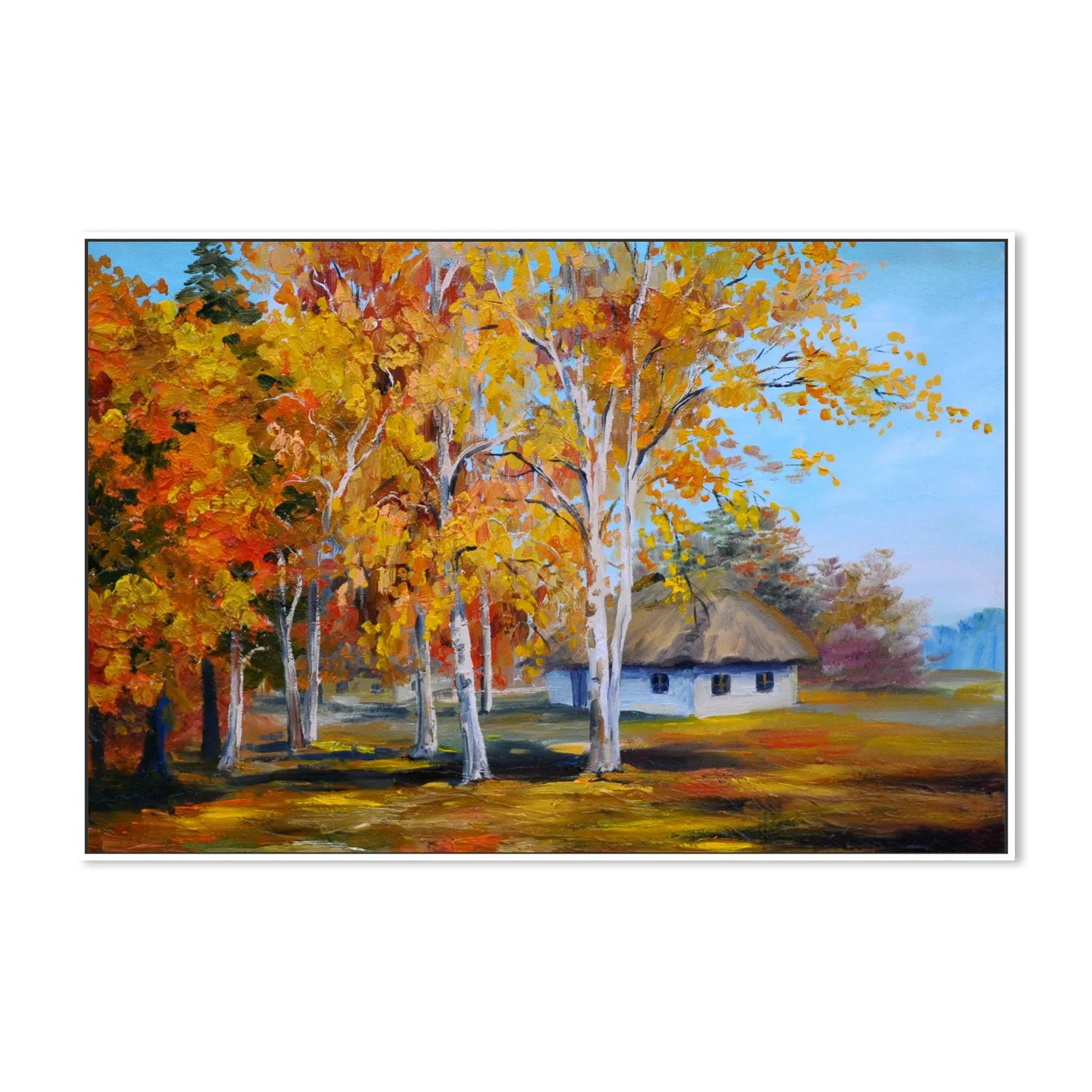 Autumn Leaves, Style A, Hand-Painted Canvas