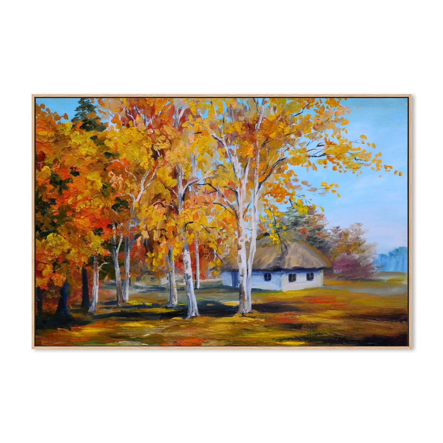 Autumn Leaves, Style A, Hand-Painted Canvas