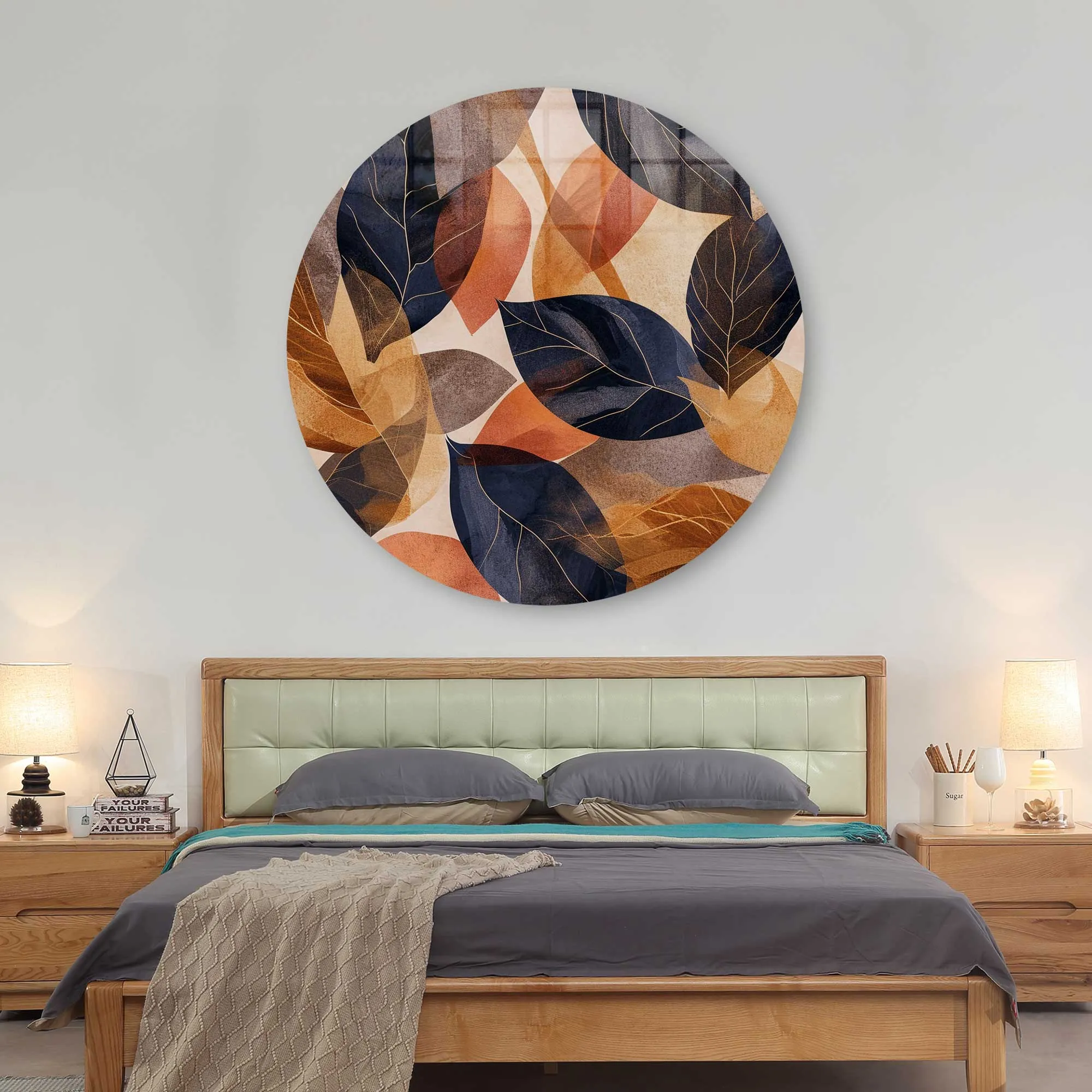 Autumn - Rounded Glass Wall Art