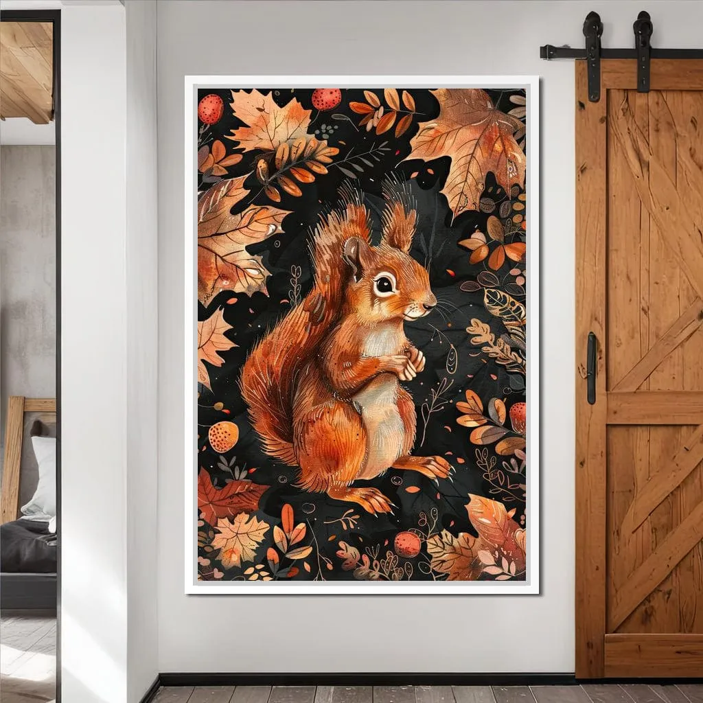 Autumn Woodland Squirrel Charm