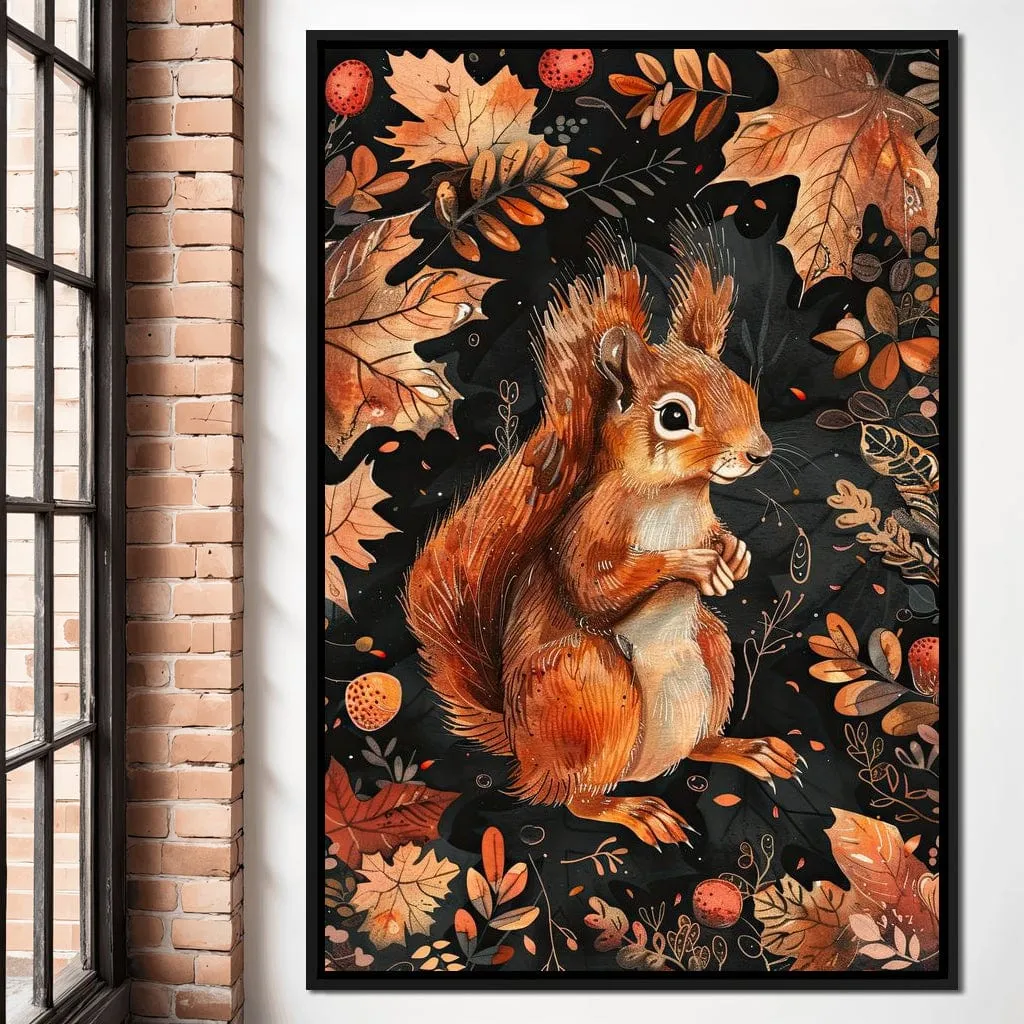 Autumn Woodland Squirrel Charm