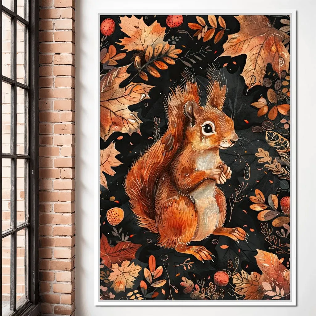 Autumn Woodland Squirrel Charm