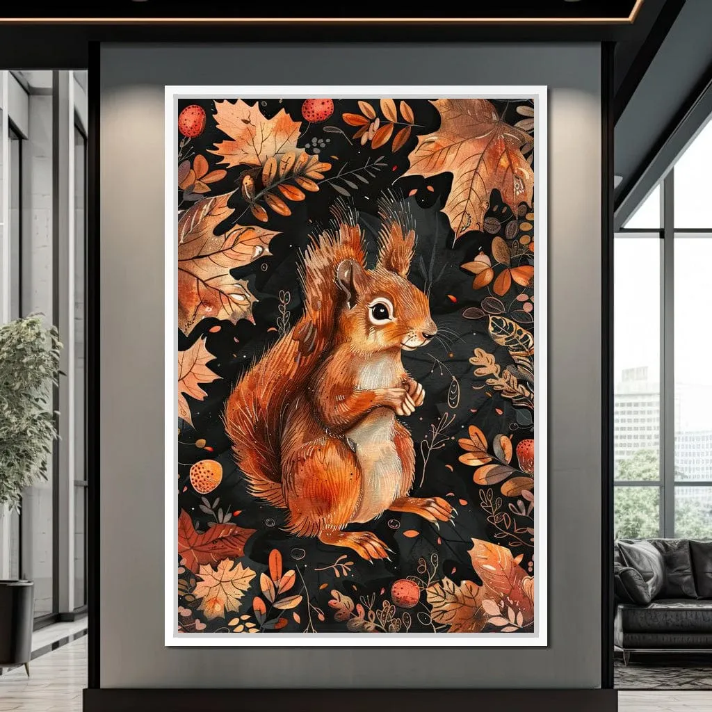 Autumn Woodland Squirrel Charm