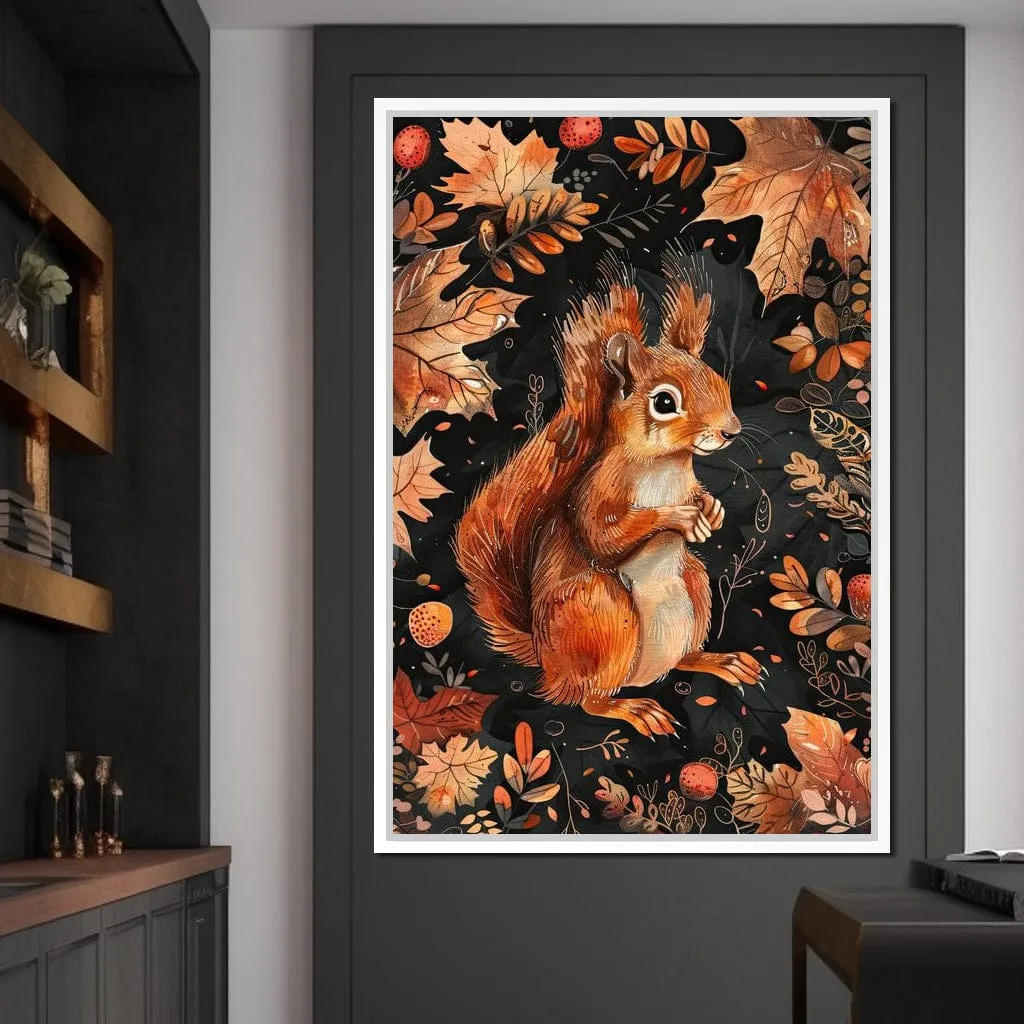 Autumn Woodland Squirrel Charm