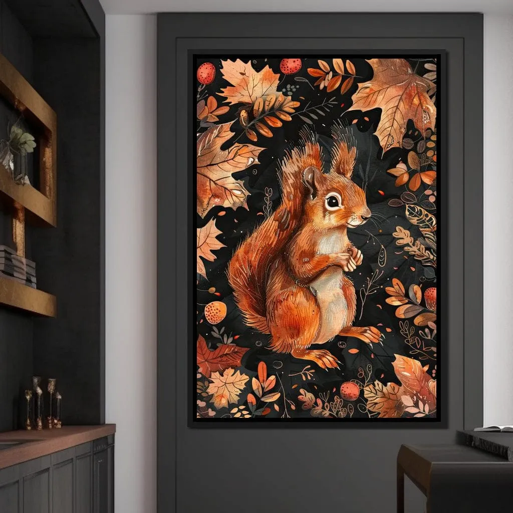 Autumn Woodland Squirrel Charm