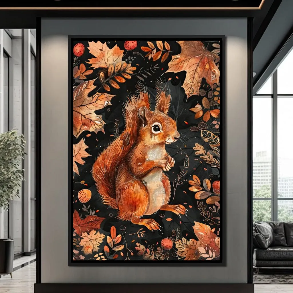 Autumn Woodland Squirrel Charm