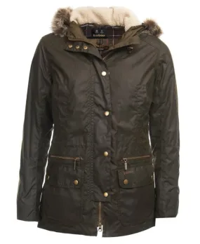 Barbour Kelsall Wax Parka Olive