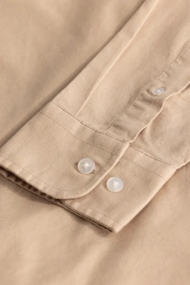 Beige Oxford Shirt