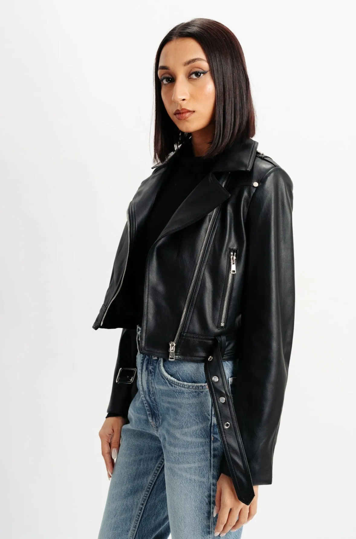 Biker Black Leather Jacket