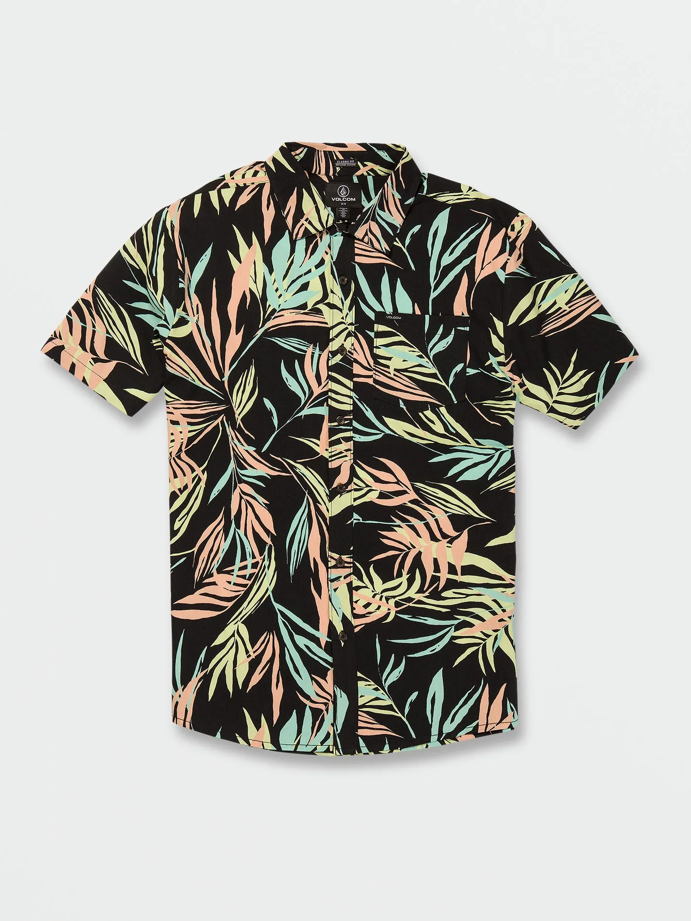 Bleeding Leaf Shirt Sleeve Shirt - Black