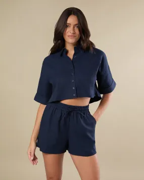 Boxy Cropped Shirt