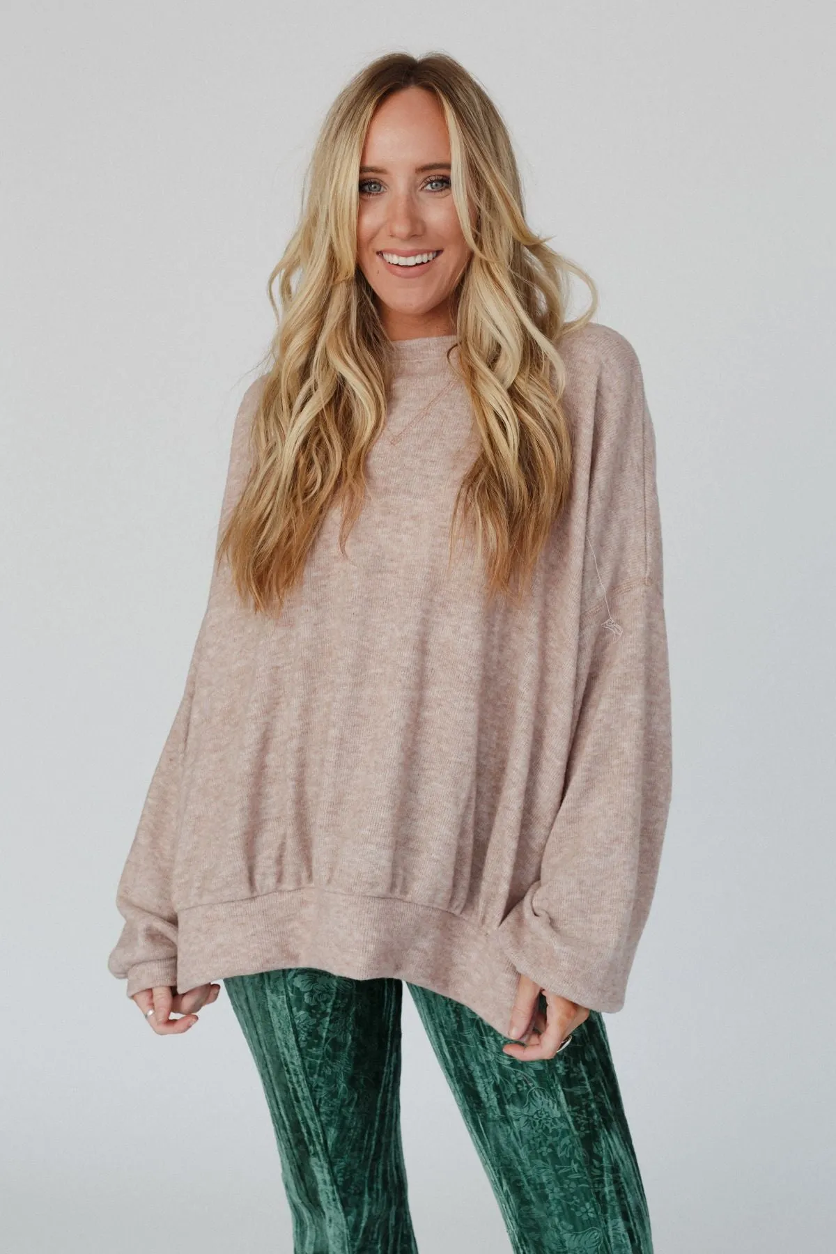 Brayden Oversized Pullover - Sand