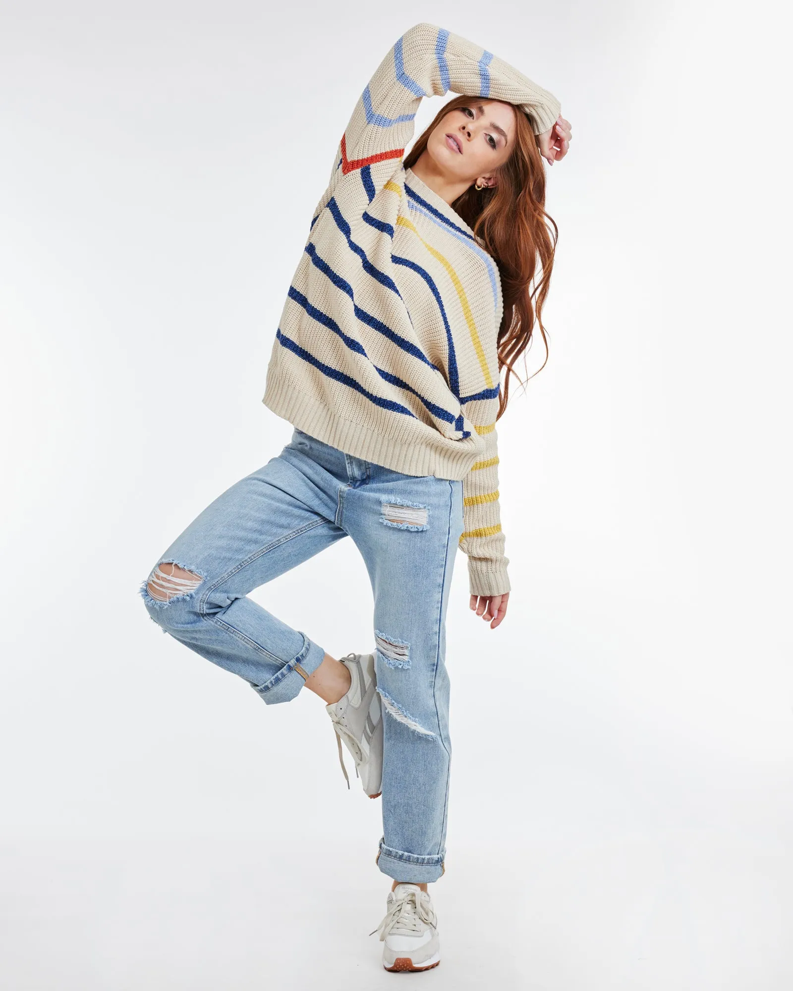 Bryce Striped Pullover Sweater