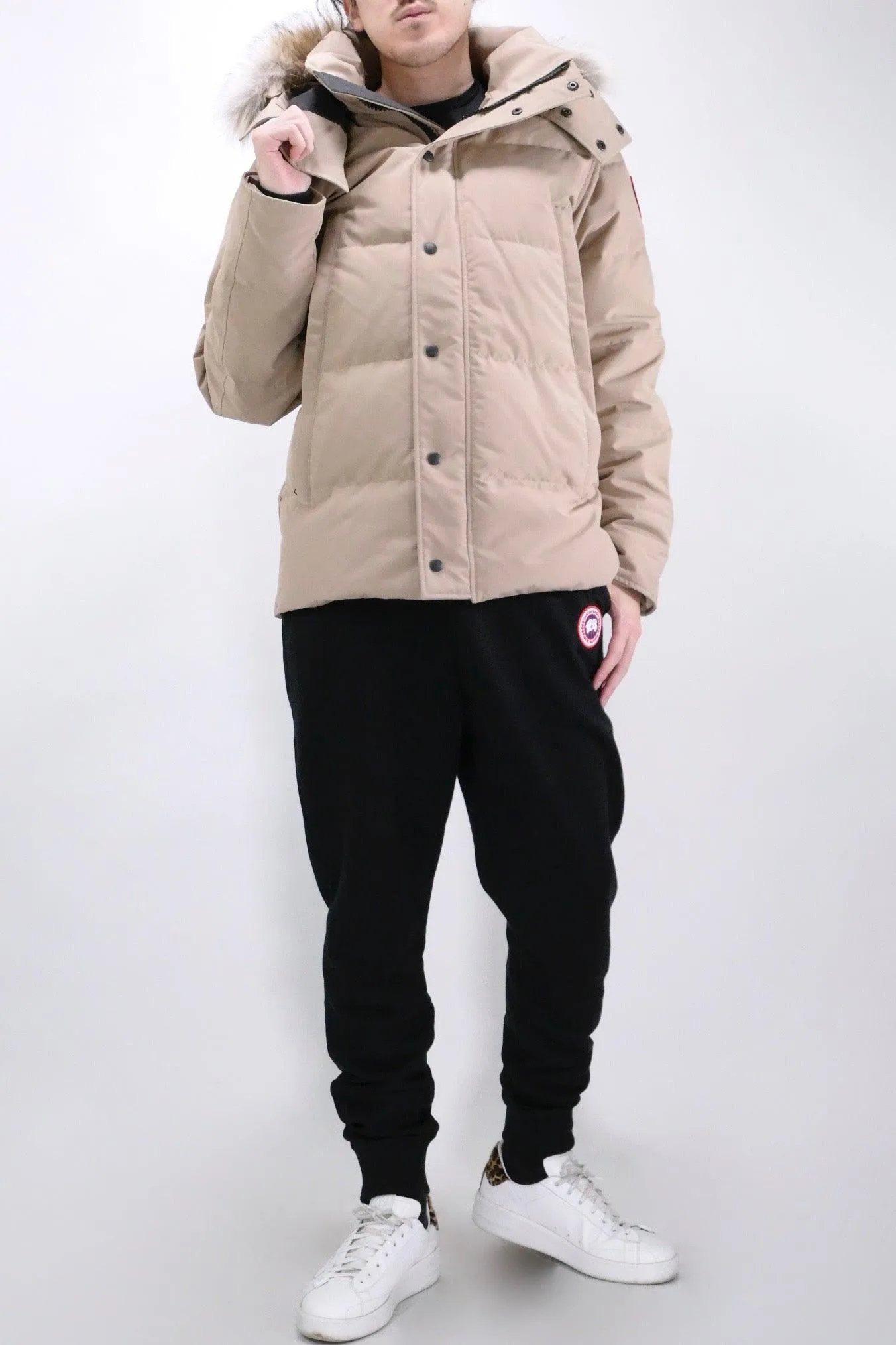 Canada Goose Mens Down *Parka Wyndham - Tan