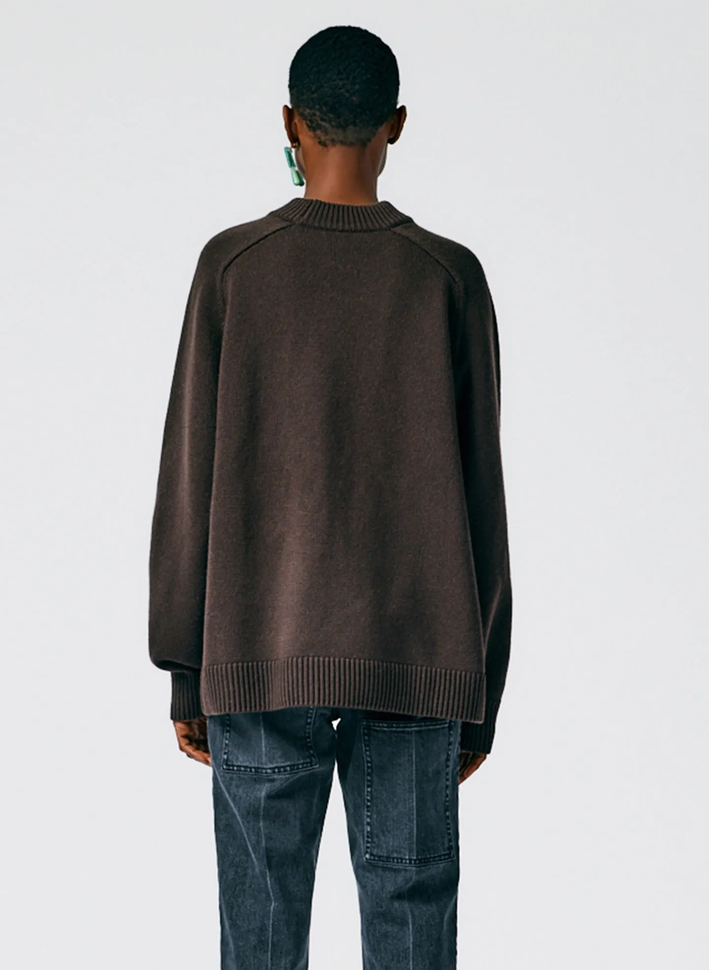 Cashmere Sweater Crewneck Oversized Pullover