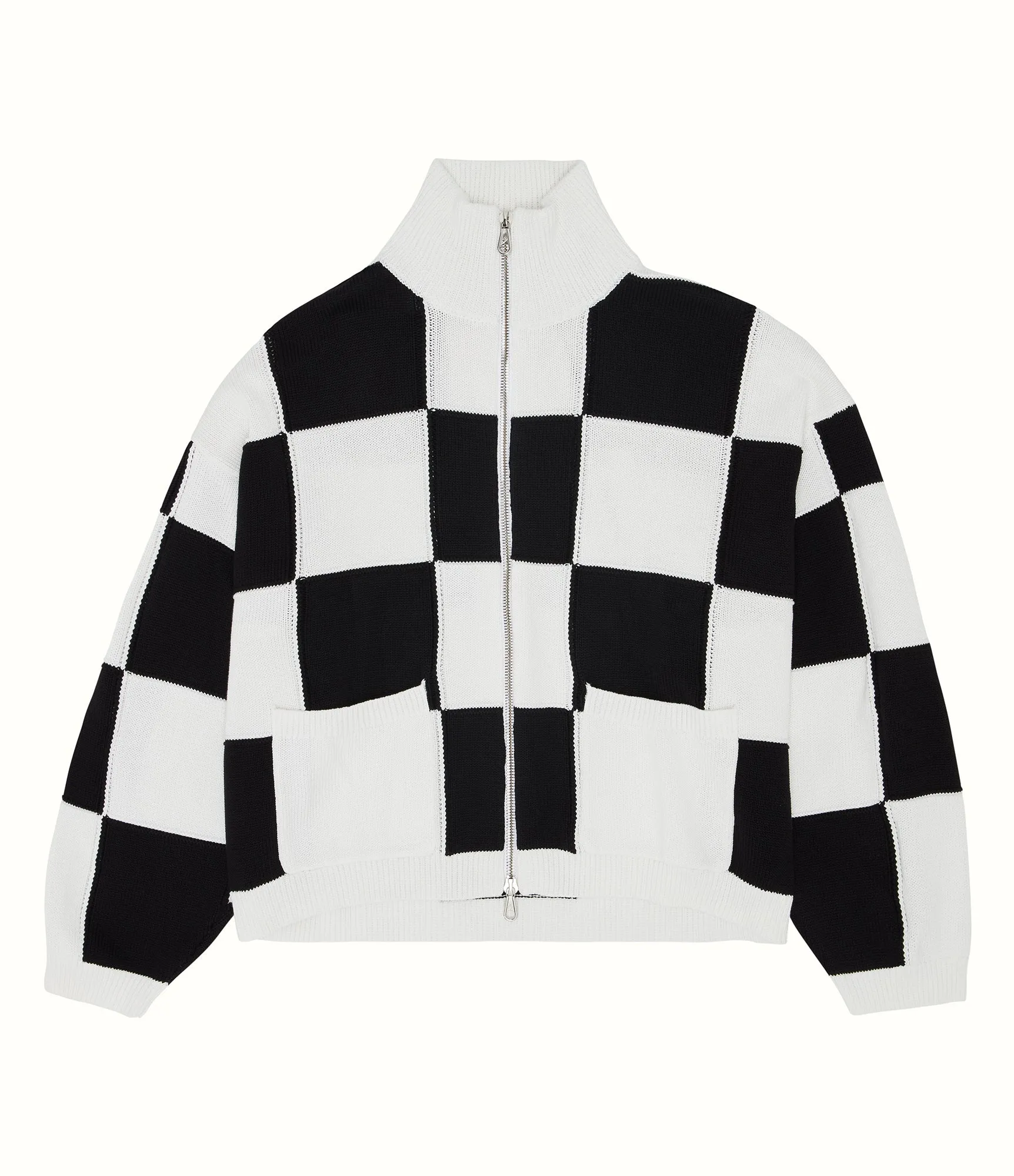 CB CHEQUERED KNIT JACKET