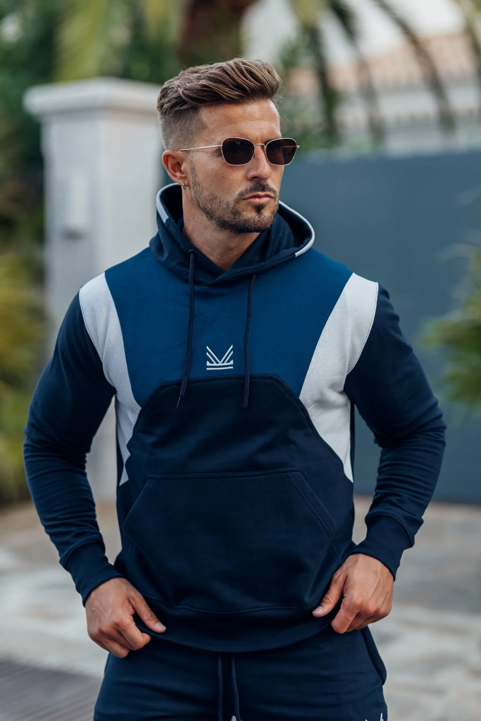 Cedro Pullover Tracksuit - Navy/Blue