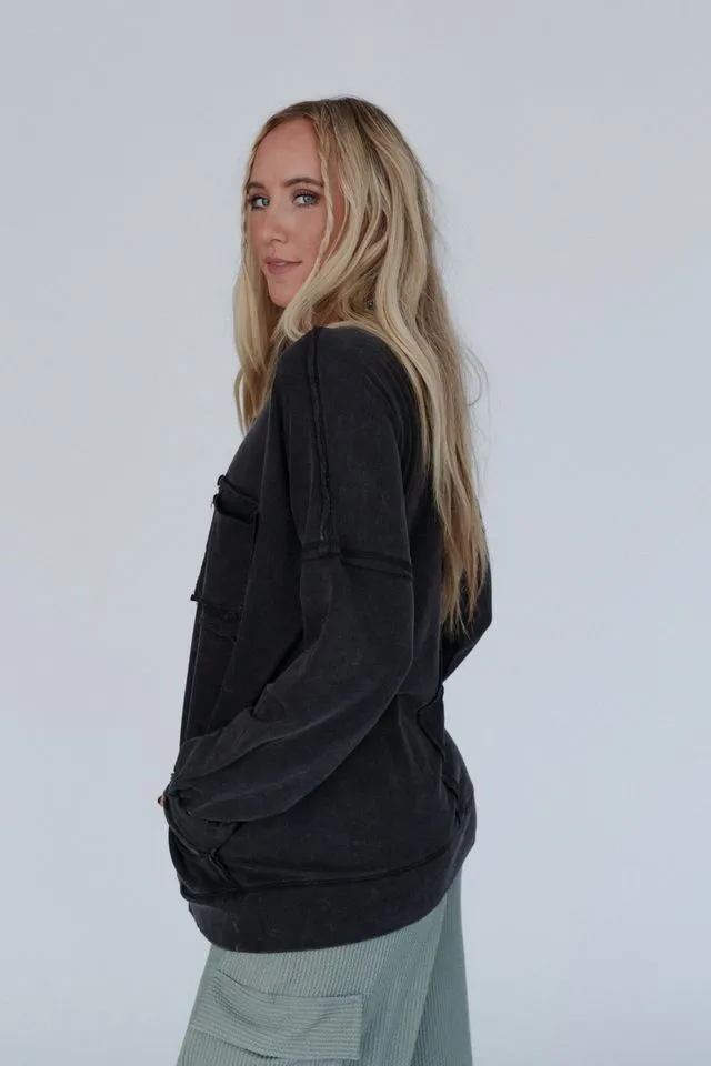 Chill Days Pullover - Ash Black