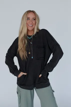 Chill Days Pullover - Ash Black