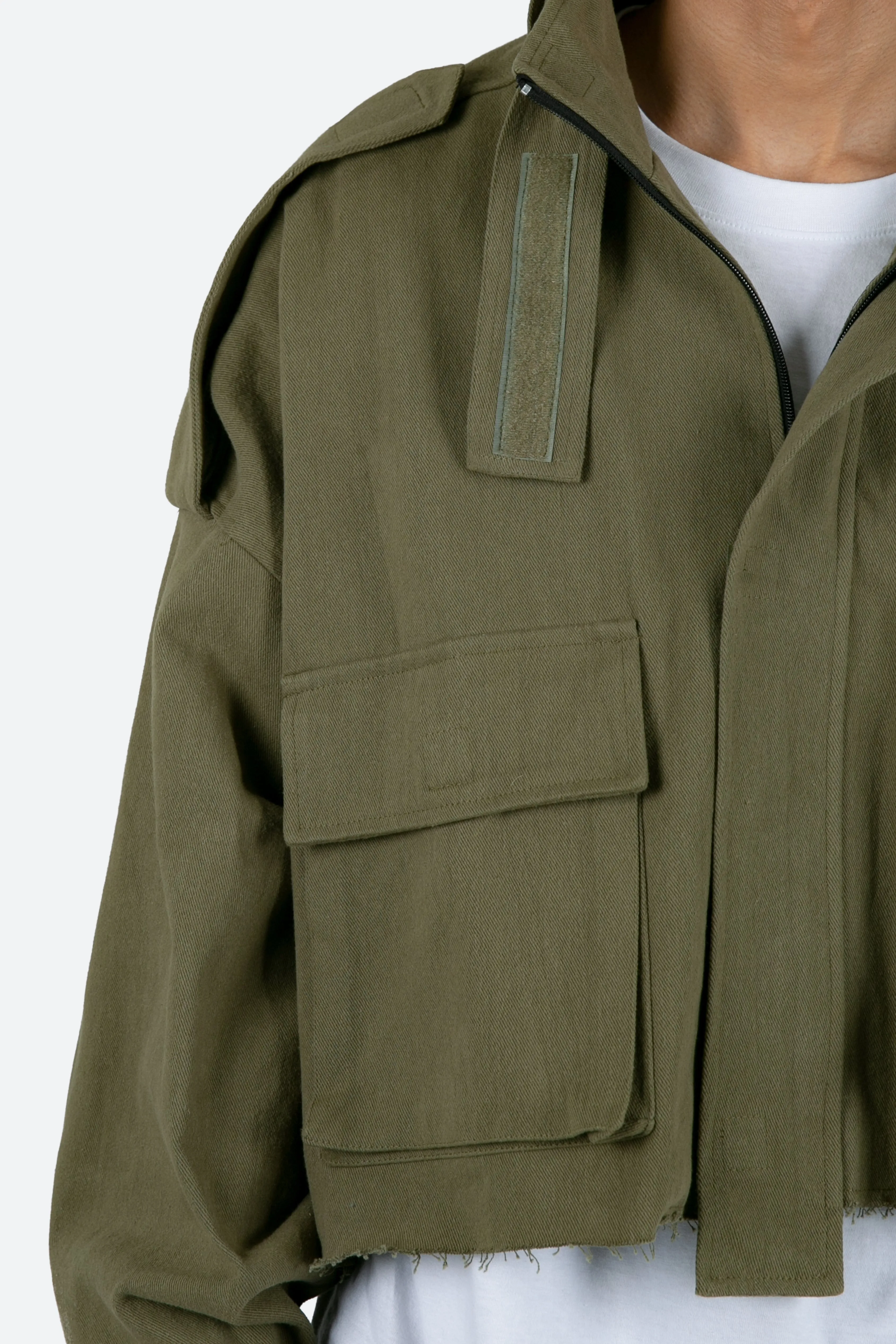 Cropped M65 Jacket - Olive