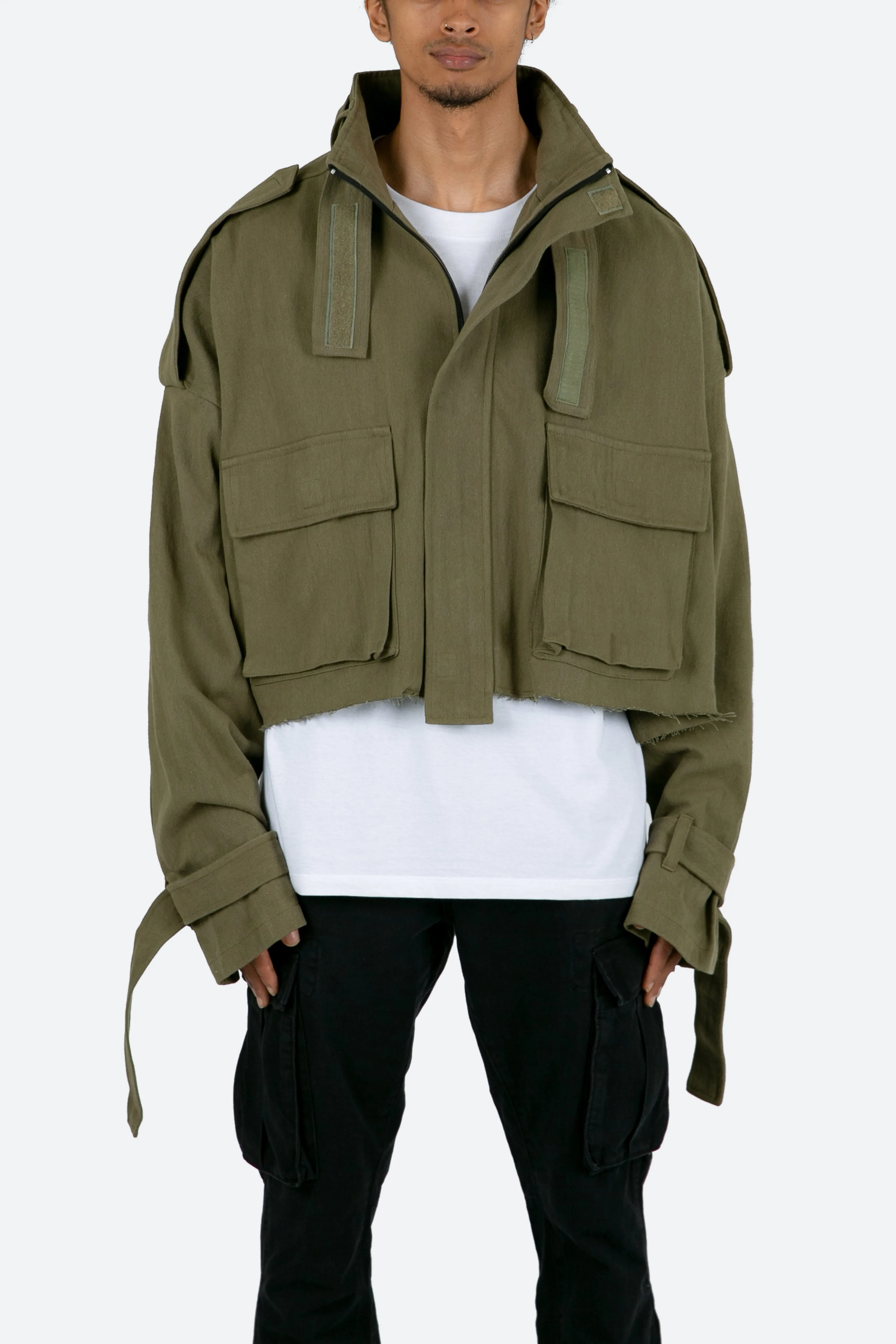 Cropped M65 Jacket - Olive