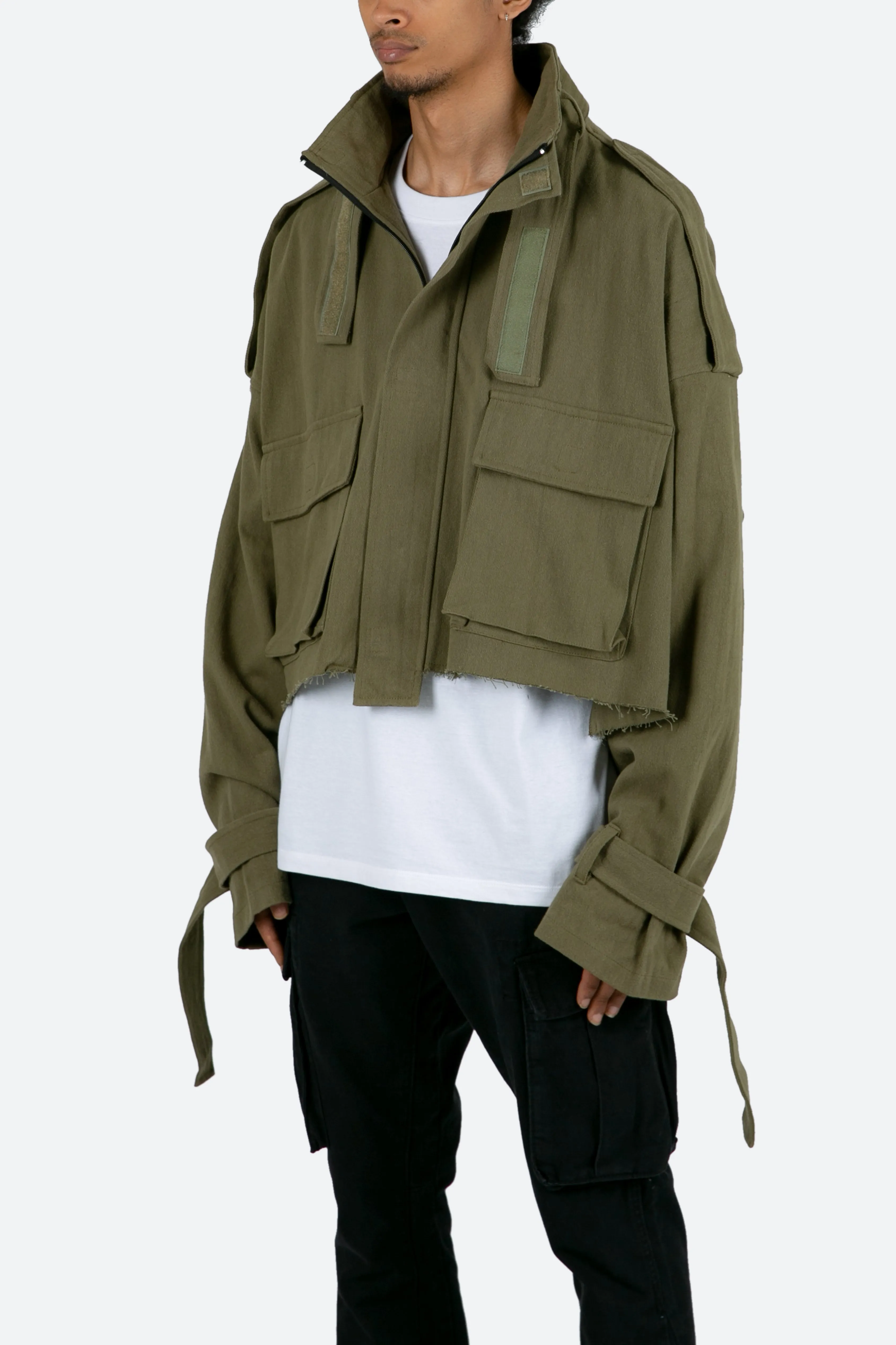 Cropped M65 Jacket - Olive