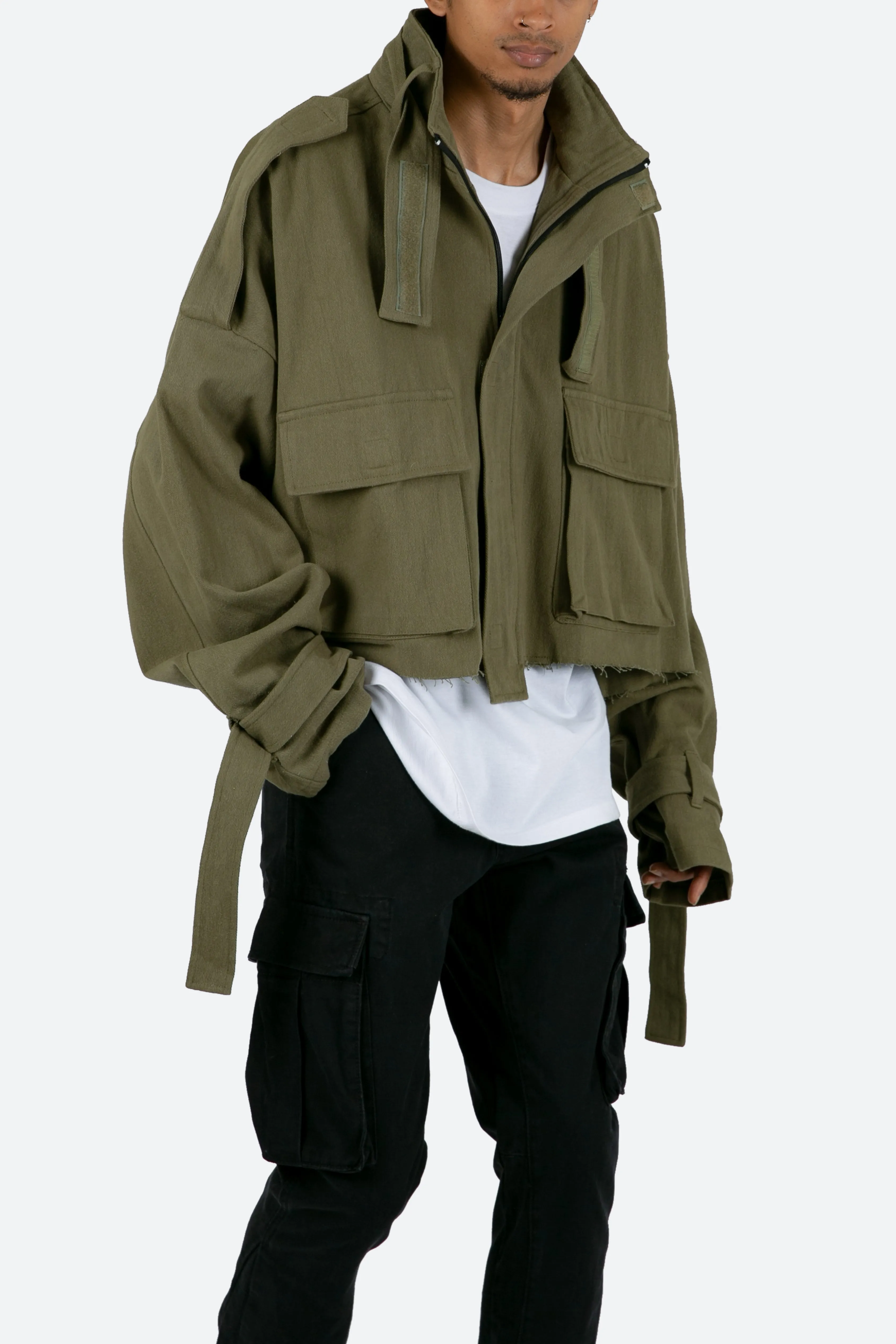 Cropped M65 Jacket - Olive