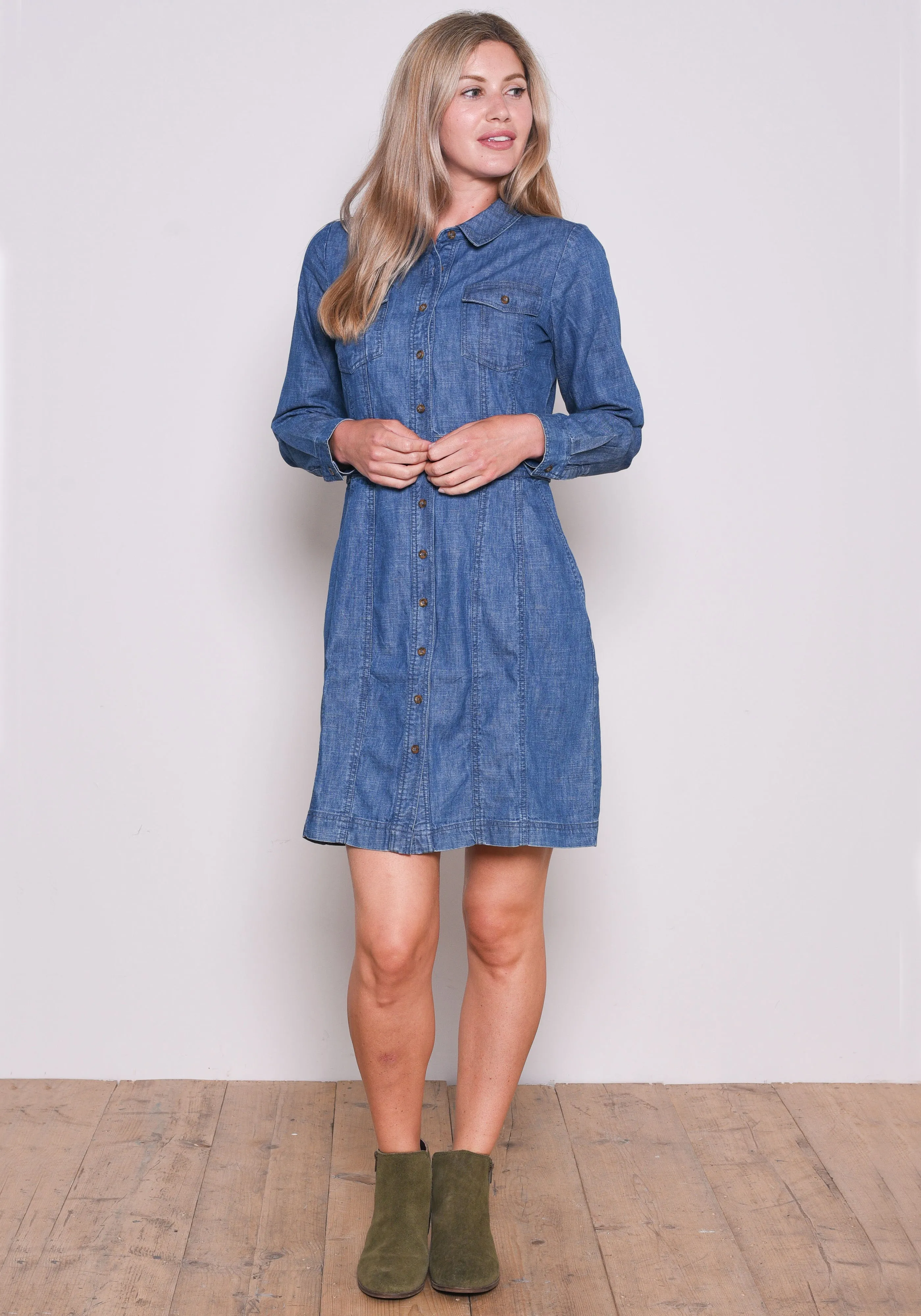 Denim Shirt Dress