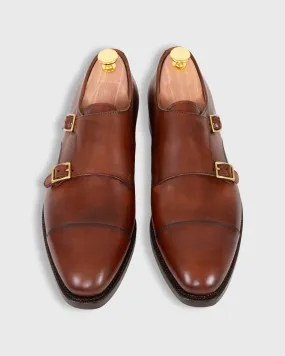 Double Monk Strap in Autumn Brown Calfskin