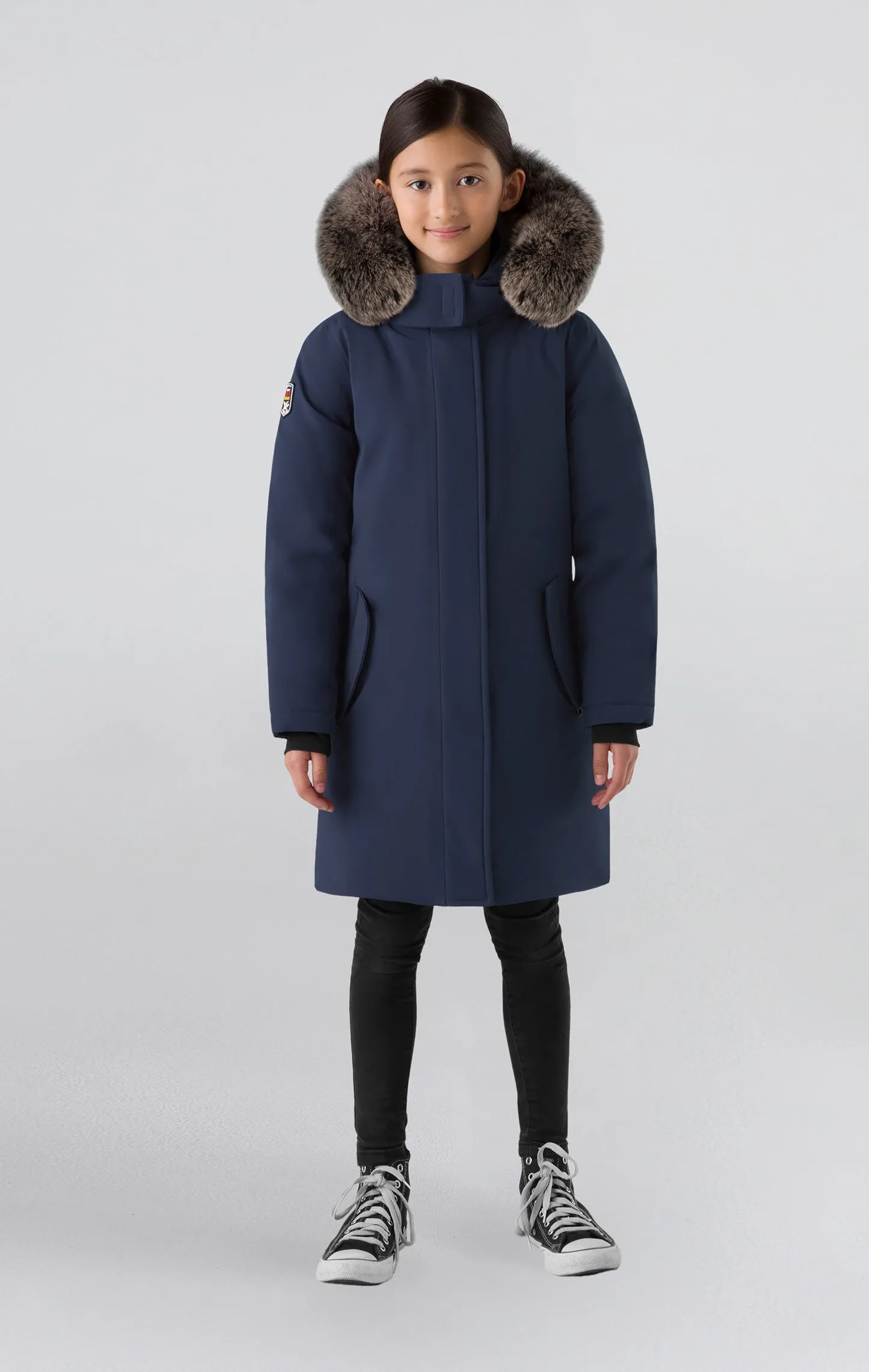 Ellaria Girls Stylish Waterproof Winter Parka Jacket