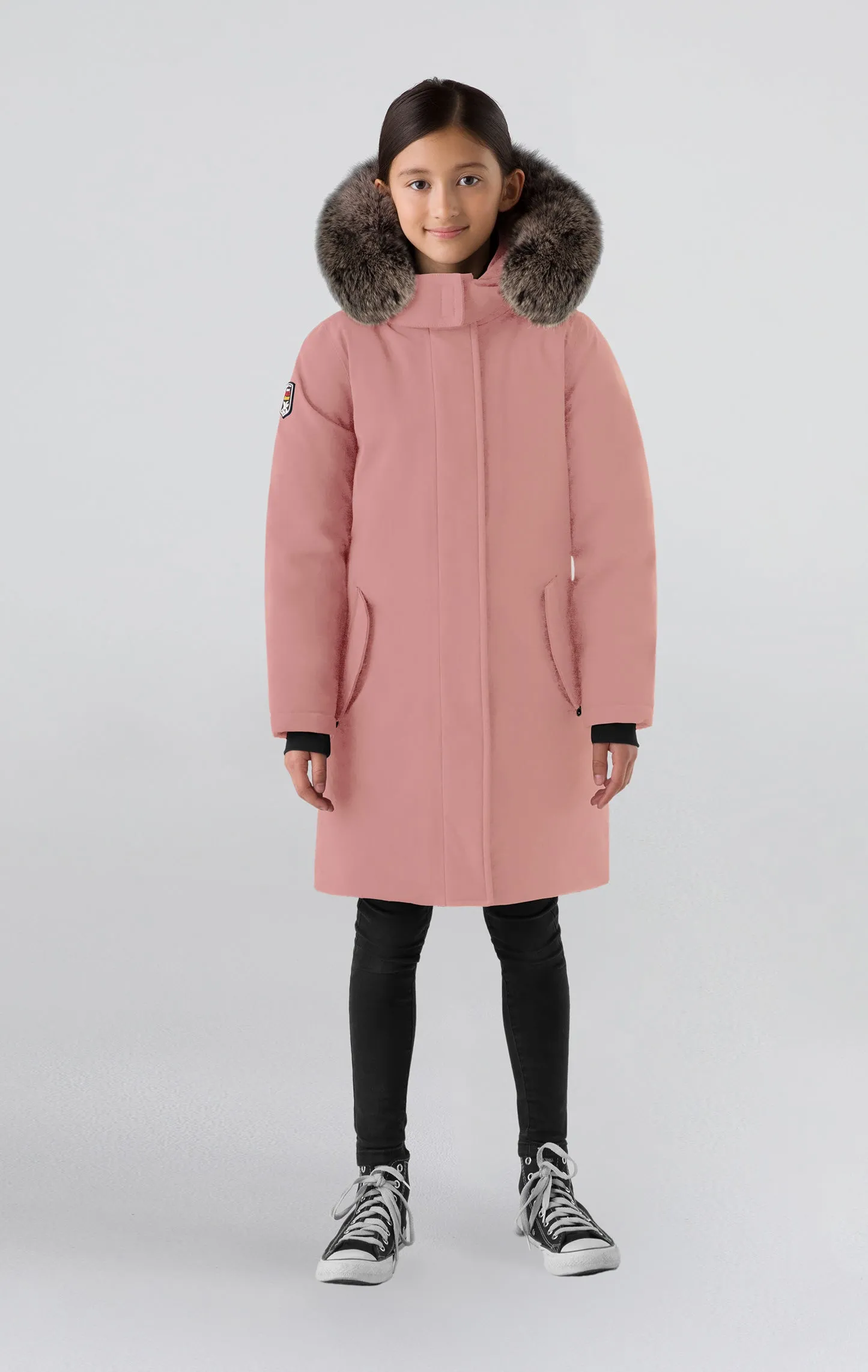 Ellaria Girls Stylish Waterproof Winter Parka Jacket