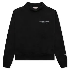 Essentials Kid's Pullover Mockneck - Stretch Limo