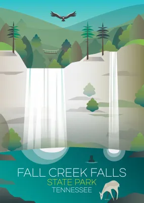 FALL CREEK FALLS STATE PARK PRINT