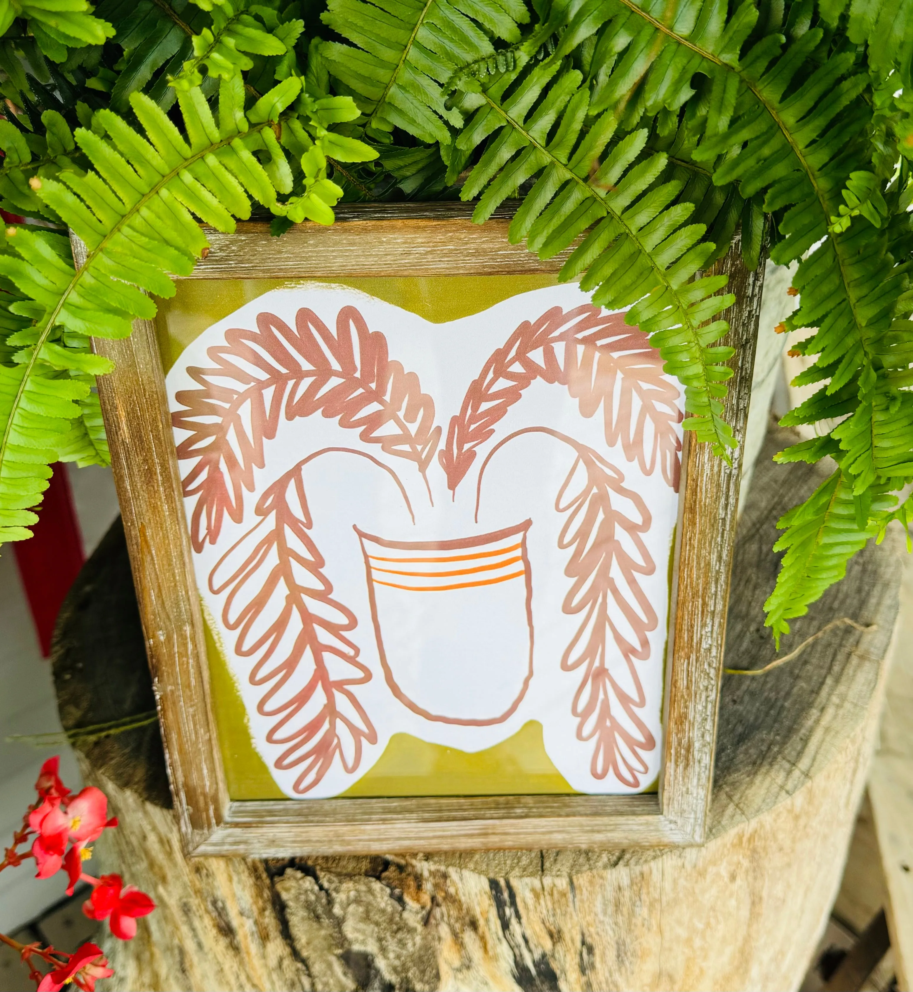 FALL FERN WALL ART