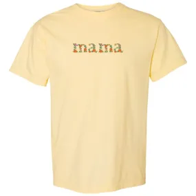 'Fall Floral Mama' Embroidered T-Shirt