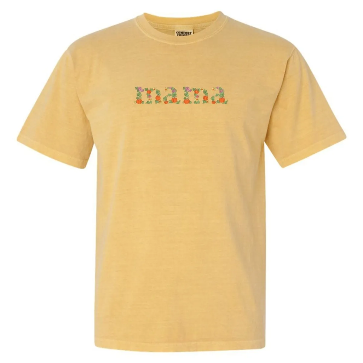 'Fall Floral Mama' Embroidered T-Shirt