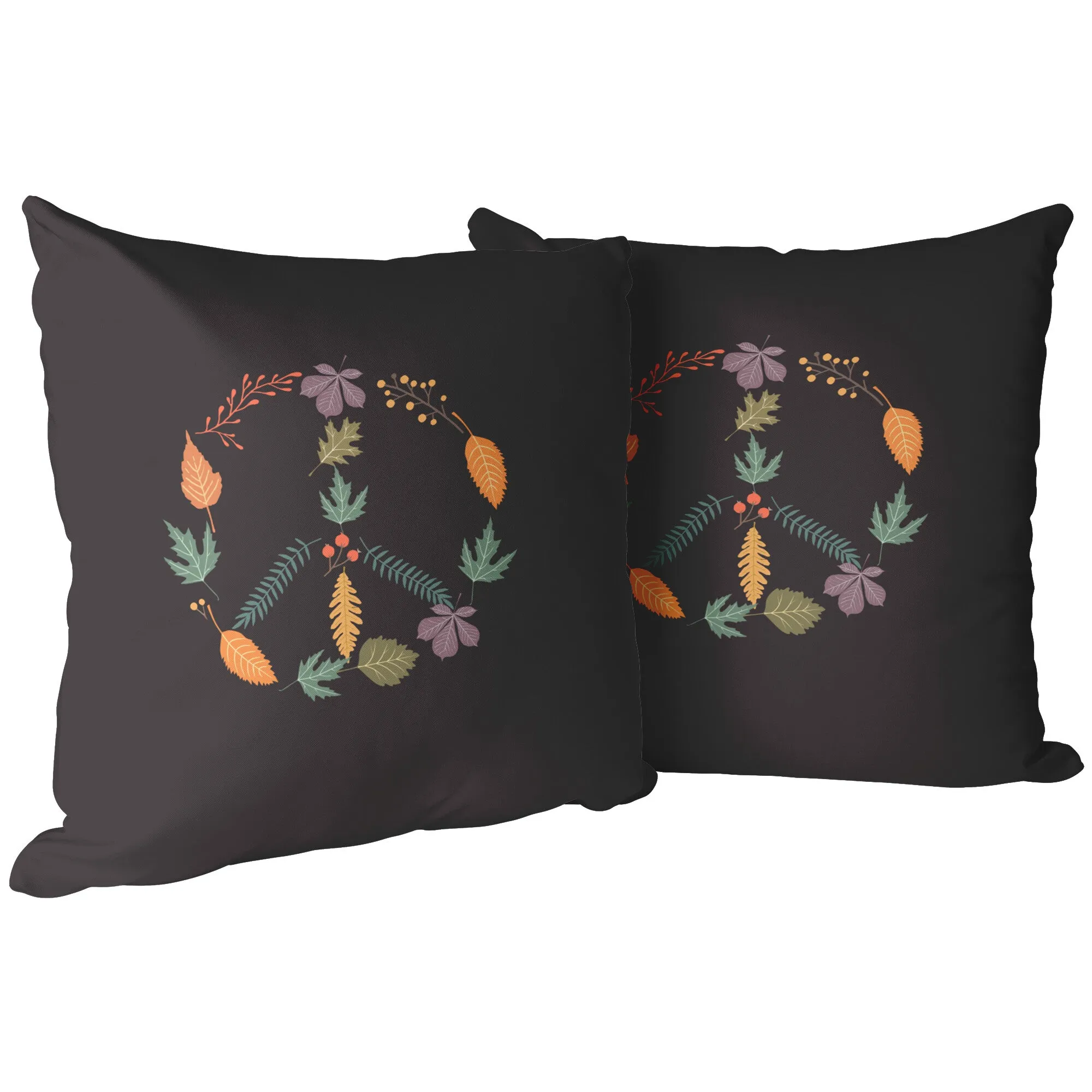 Fall Peace Sign Pillows And Covers